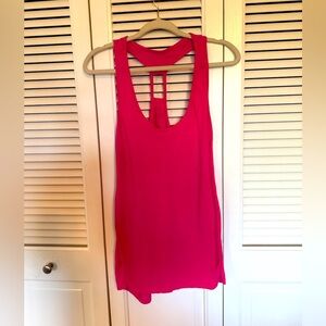 Women's Pink Sleeveless Top